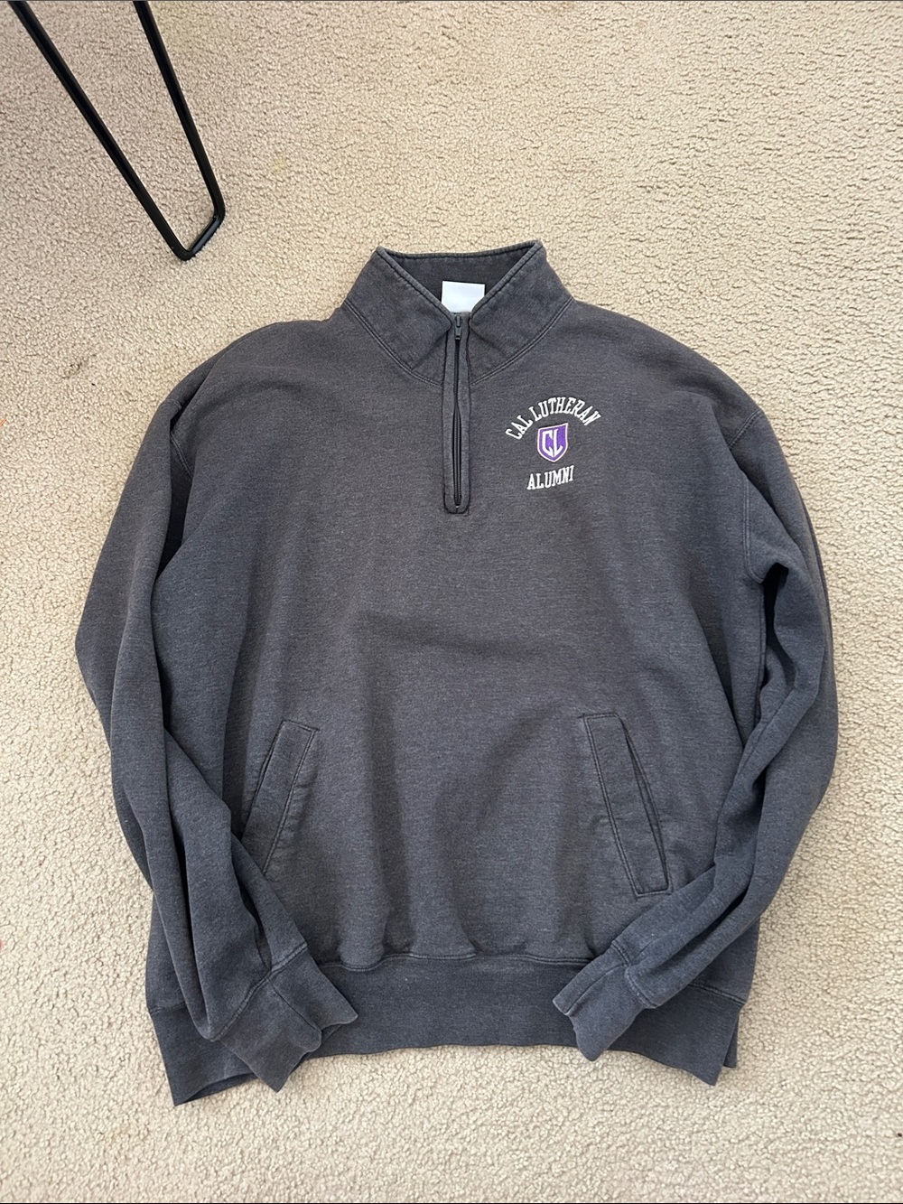 Cal Lutheran University Alumni Charcoal Quarter-Zip Sweatshirt